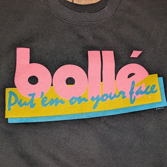 Bolle Vintage 1988 Men's Large Ladies XL Sweatshirt - Picture 2 of 7